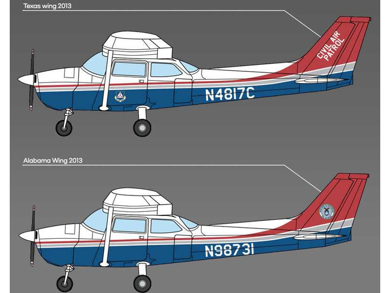 Academy Cessna 172 Sky Hawk - Civil Air Patrol (1:48)