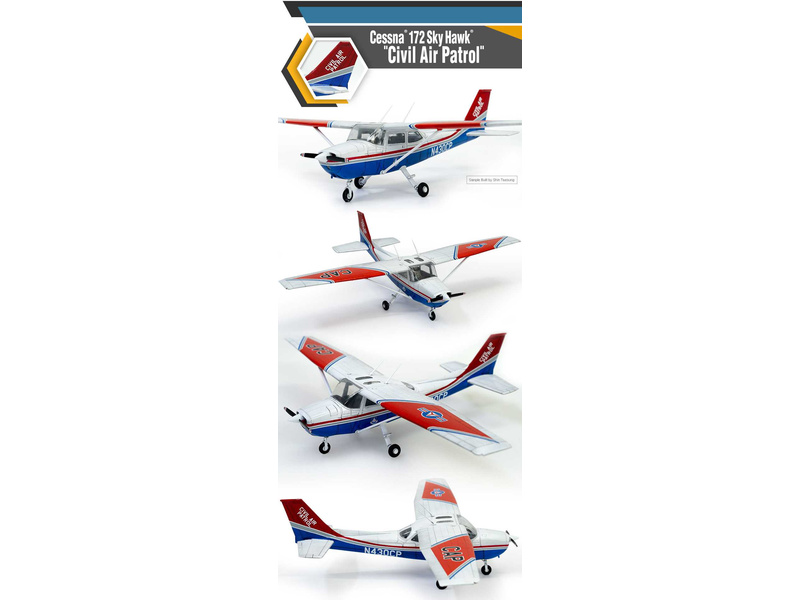 Academy Cessna 172 Sky Hawk - Civil Air Patrol (1:48)