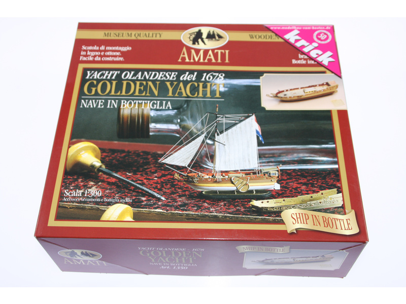 AMATI Golden Yacht 1:300 kit do láhve