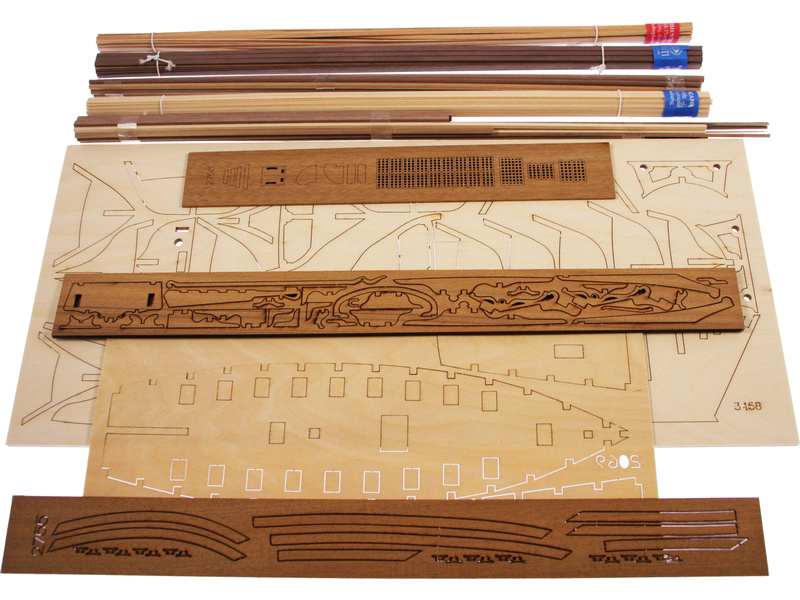 AMATI Sciabecco pirátská loď 1753 1:60 kit