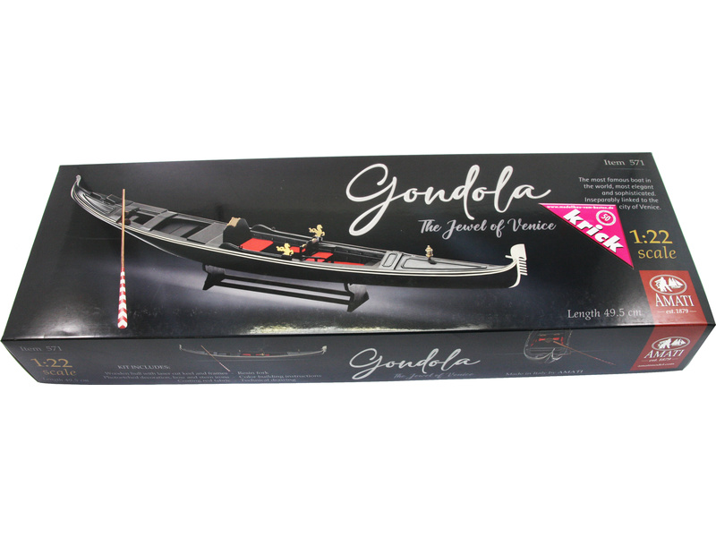 AMATI Benátská gondoliéra 1:22 kit