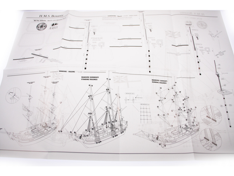 AMATI H.M.S. Bounty 1:135 First step kit