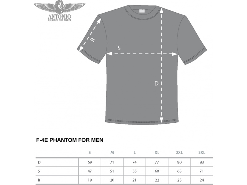 Antonio pánské tričko F-4E Phantom II S