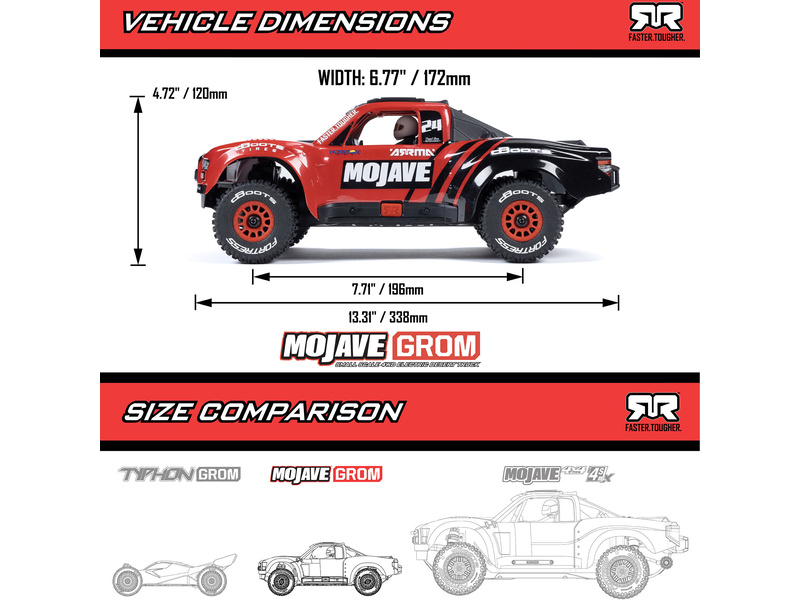 Arrma Mojave Grom 1:18 4WD RTR Modrá