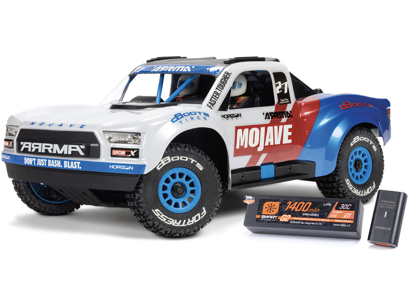 Arrma Mojave Grom 223S BLX 1:18 4WD RTR bílá