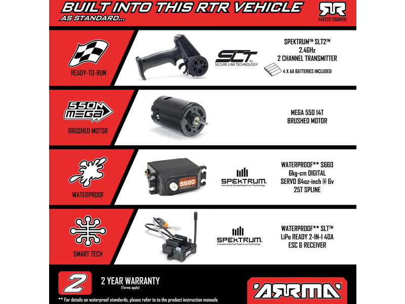 Arrma Gorgon 1:10 Smart RTR fialová