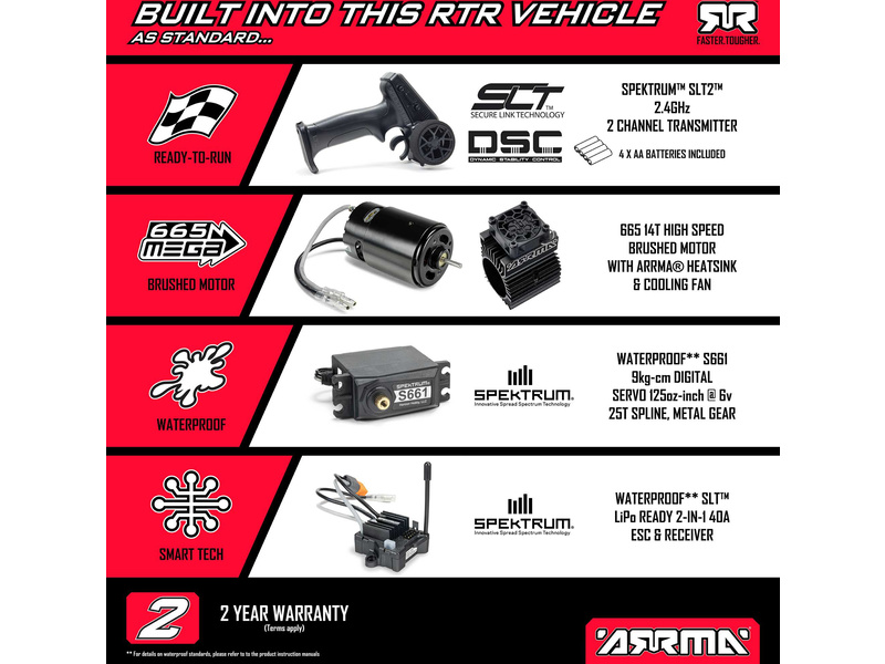 Arrma Typhon Mega 665 1:8 4WD RTR žlutá