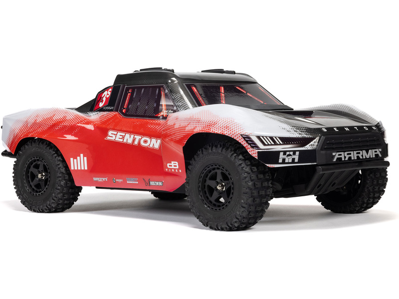 Arrma Senton 223S BLX 4WD 1:10 RTR DSC červená