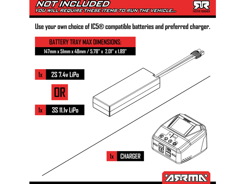 Arrma Infraction 223S DSC BLX 1:8 RTR modrá