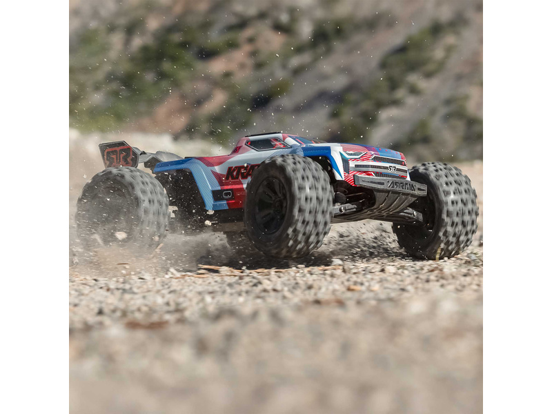 Arrma Kraton 6S V6 BLX 1:8 4WD RTR modrá/oranžová
