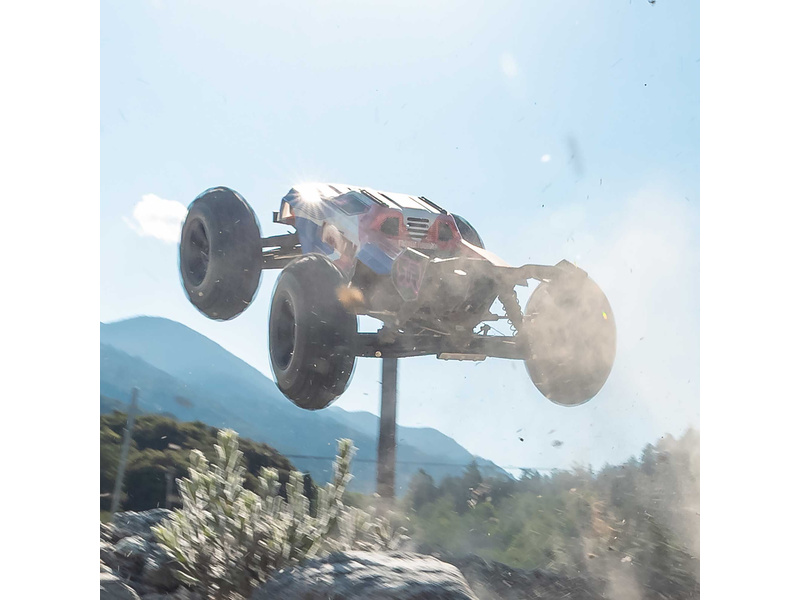 Arrma Kraton 6S V6 BLX 1:8 4WD RTR modrá/oranžová