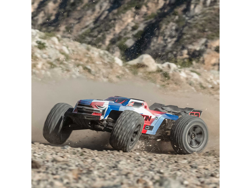 Arrma Kraton 6S V6 BLX 1:8 4WD RTR modrá/oranžová