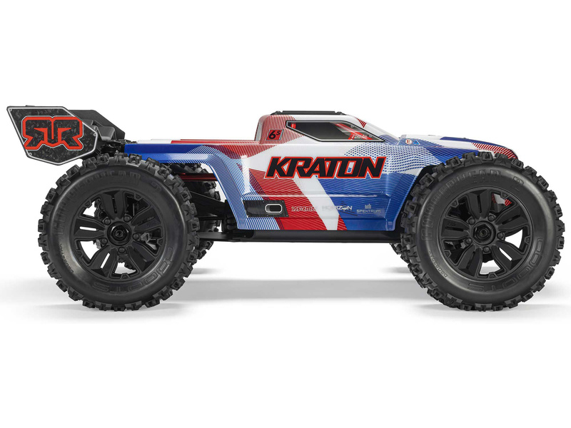 Arrma Kraton 6S V6 BLX 1:8 4WD RTR modrá/oranžová