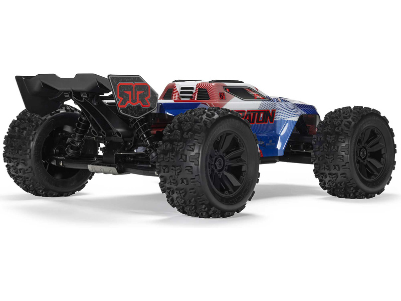 Arrma Kraton 6S V6 BLX 1:8 4WD RTR modrá/oranžová