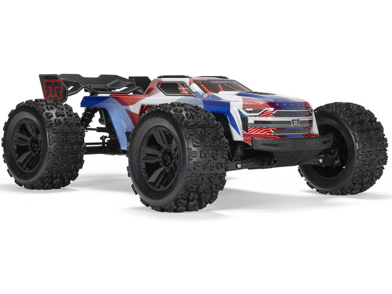 Arrma Kraton 6S V6 BLX 1:8 4WD RTR modrá/oranžová