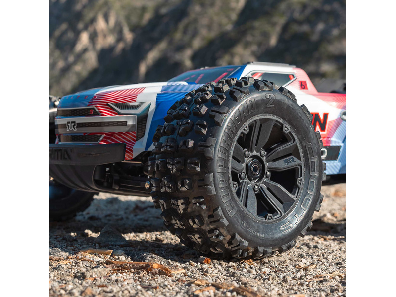 Arrma Kraton 6S V6 BLX 1:8 4WD RTR modrá/oranžová