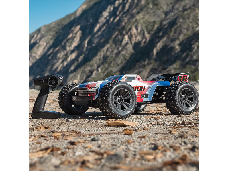 Arrma Kraton 6S V6 BLX 1:8 4WD RTR modrá/oranžová