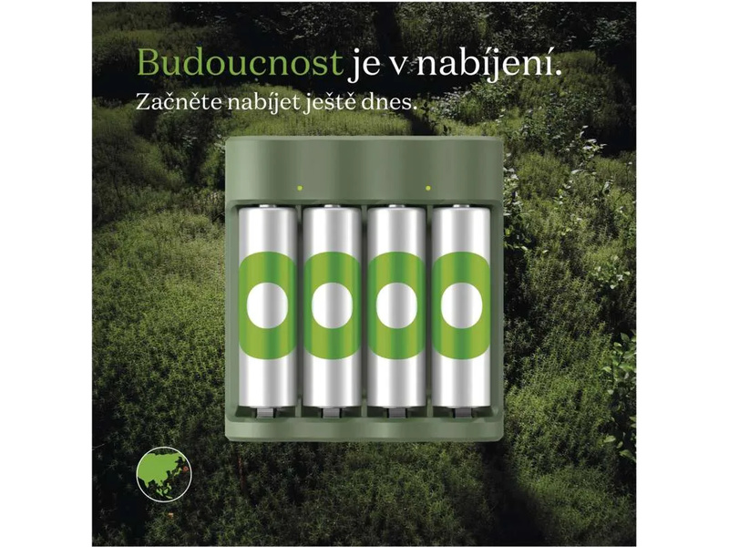GP USB nabíječ Eco E441 + 4AA GP ReCyko 2100