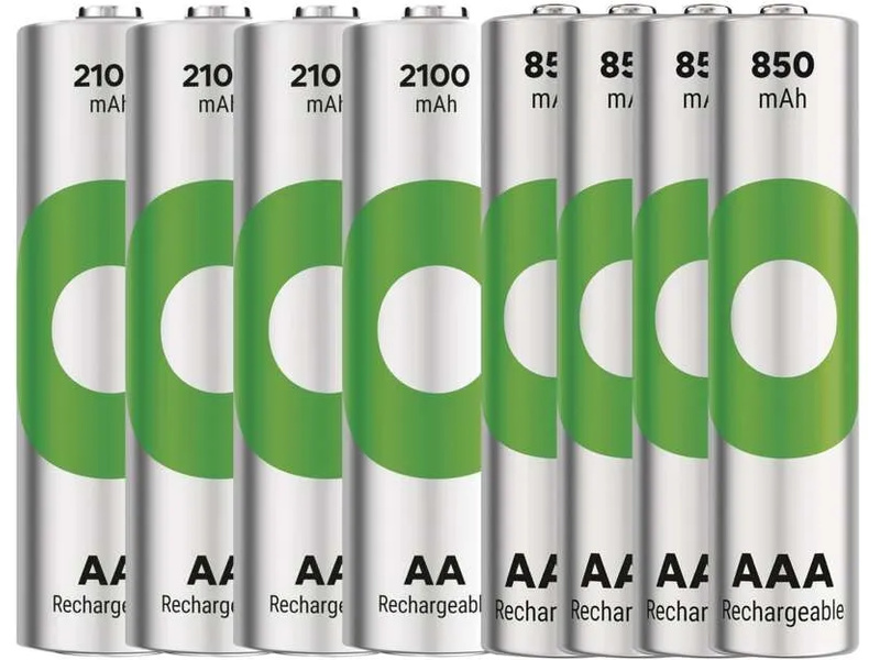 GP USB nabíječ ECO AA/AAA + 4xAA 2100mAh + 4xAAA 850mAh GP ReCyko