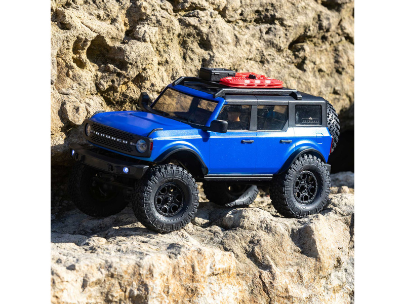 Axial SCX24 Ford Bronco 2021 1:24 4WD RTR modrý