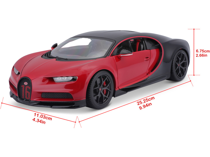 Bburago Plus Bugatti Chiron Sport 1:18 červená