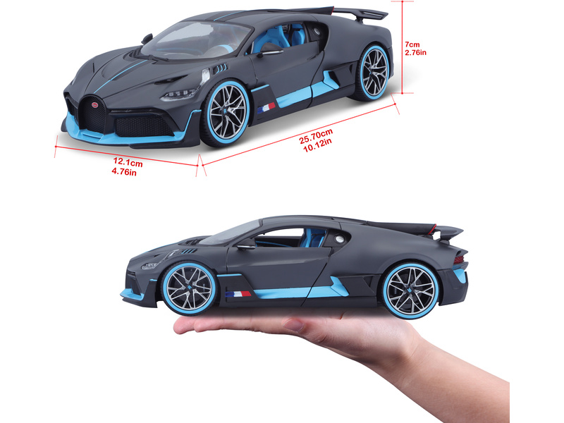 Bburago Bugatti Divo 1:18 šedá