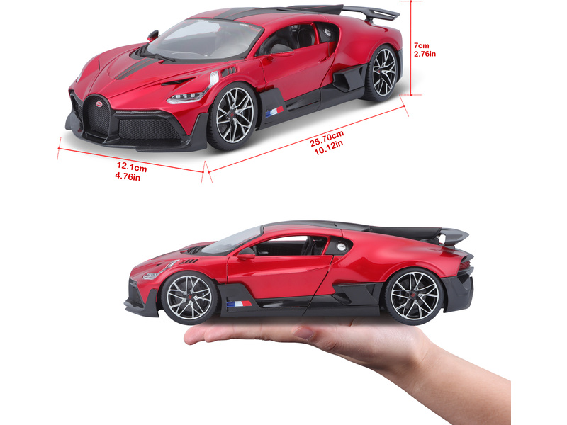 Bburago Bugatti Divo 1:18 červená