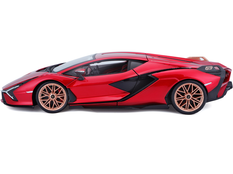 Bburago Lamborghini Sián FKP 37 1:18 červená