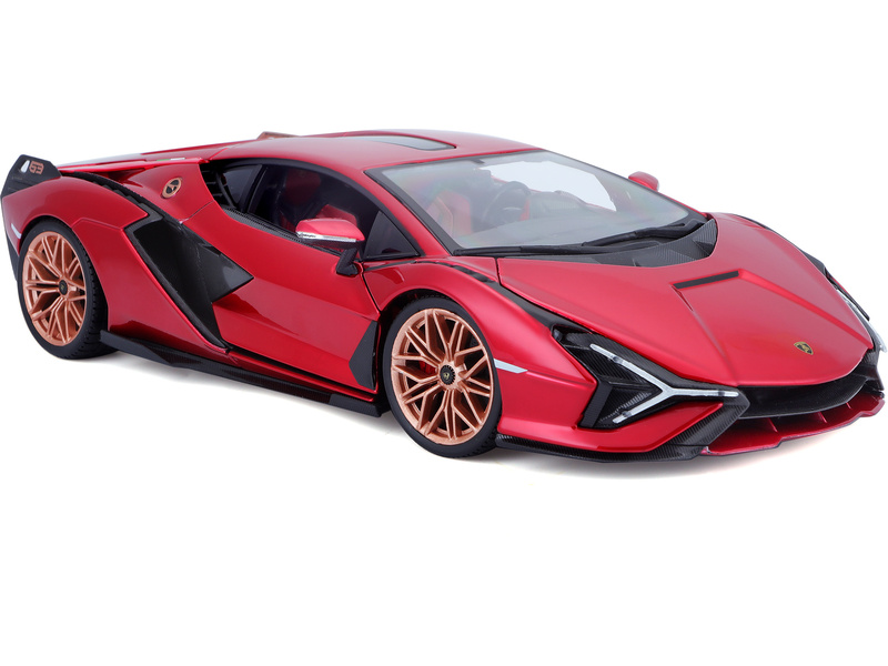 Bburago Lamborghini Sián FKP 37 1:18 červená