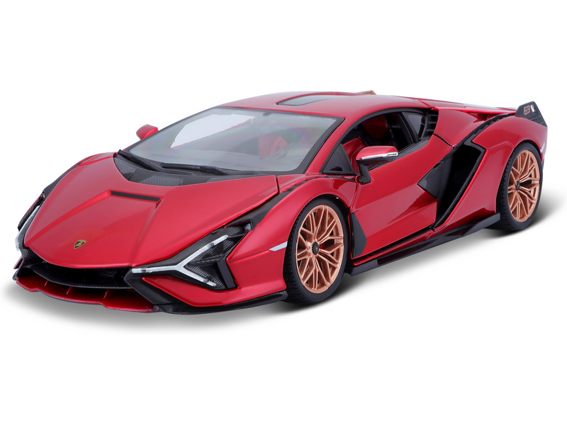 Bburago Lamborghini Sián FKP 37 1:18 červená