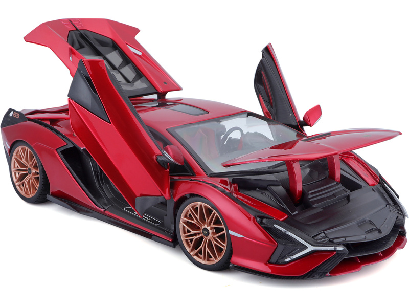 Bburago Lamborghini Sián FKP 37 1:18 červená