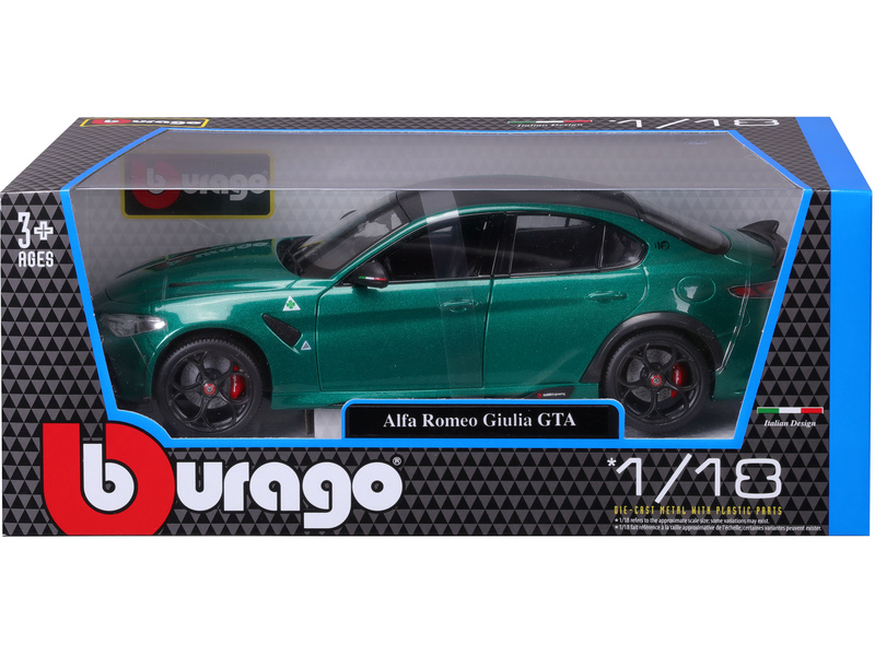 Bburago Alfa Romeo Giulia GTA 1:18 zelená metalíza