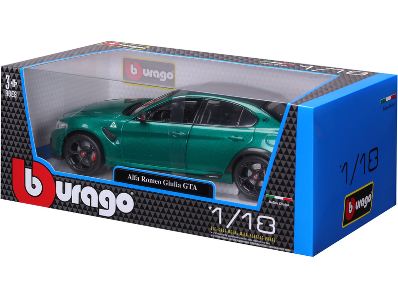 Bburago Alfa Romeo Giulia GTA 1:18 zelená metalíza