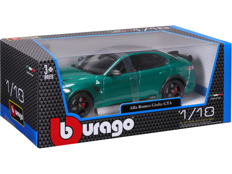 Bburago Alfa Romeo Giulia GTA 1:18 zelená metalíza