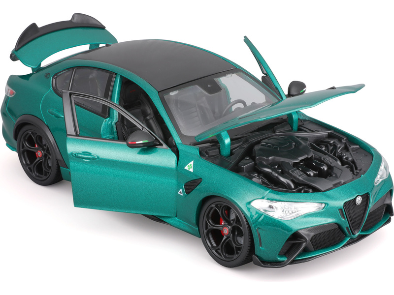 Bburago Alfa Romeo Giulia GTA 1:18 zelená metalíza