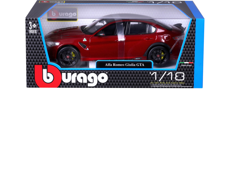 Bburago Alfa Romeo Giulia GTA 1:18 červená metalíza