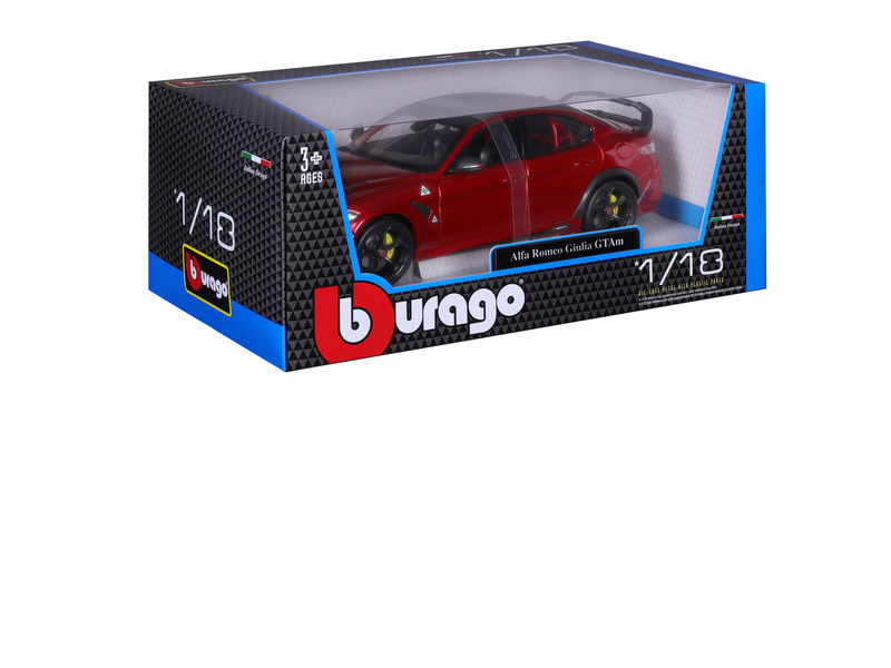 Bburago Alfa Romeo Giulia GTAm 1:18 červená