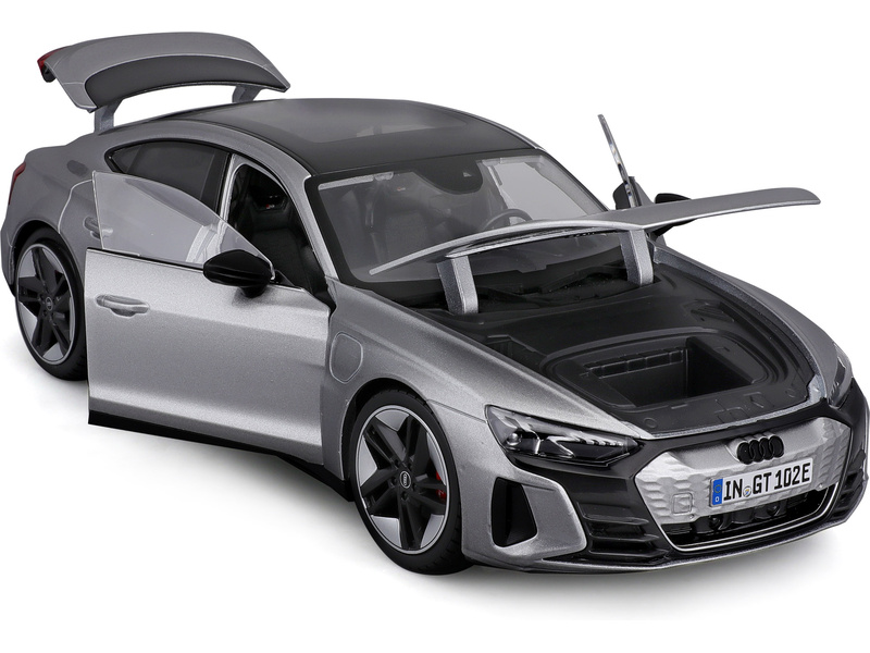 Bburago Audi RS E-tron GT 1:18 stříbrná
