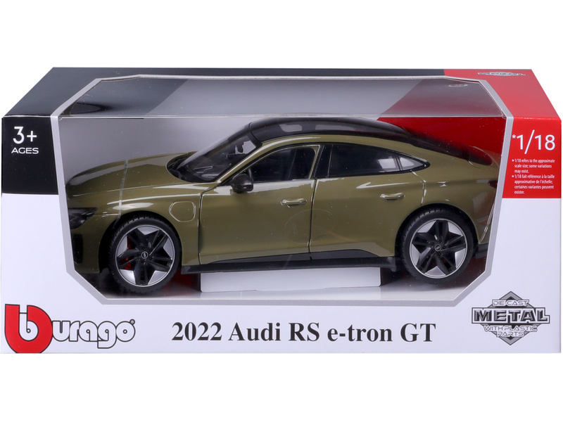 Bburago Audi RS e-tron GT 2022 1:18 olivově zelená