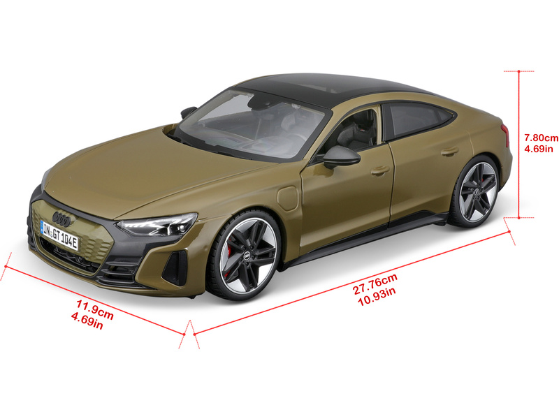 Bburago Audi RS e-tron GT 2022 1:18 olivově zelená