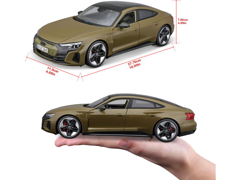 Bburago Audi RS e-tron GT 2022 1:18 olivově zelená