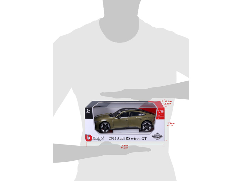 Bburago Audi RS e-tron GT 2022 1:18 olivově zelená