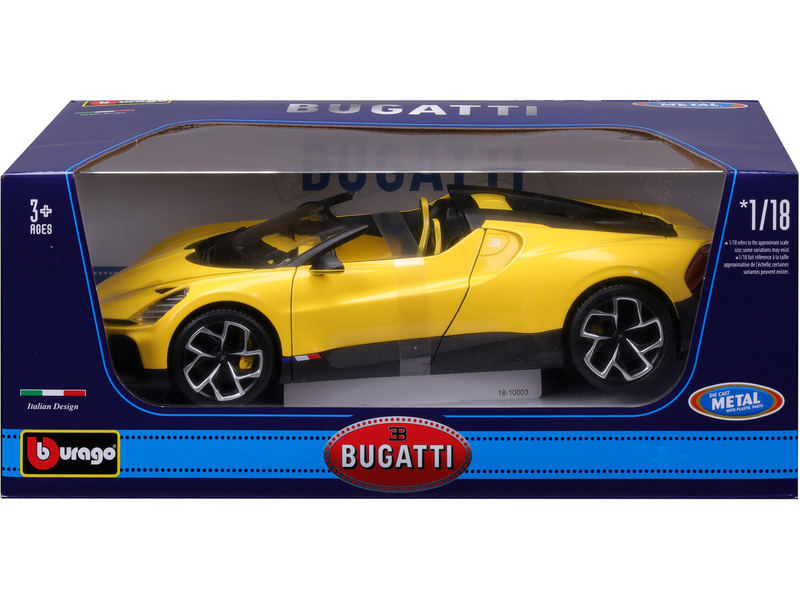 Bburago Bugatti Mistral 1:18 žlutá