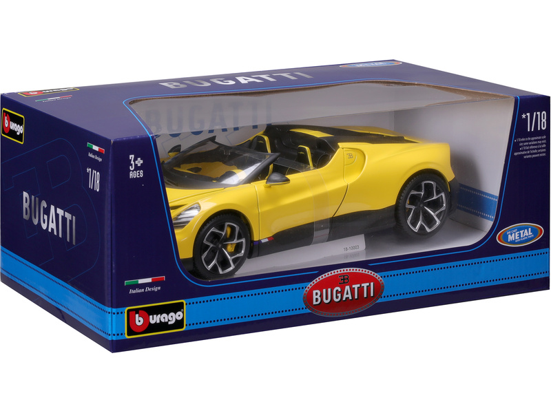 Bburago Bugatti Mistral 1:18 žlutá