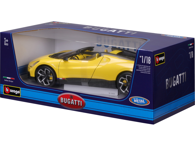 Bburago Bugatti Mistral 1:18 žlutá
