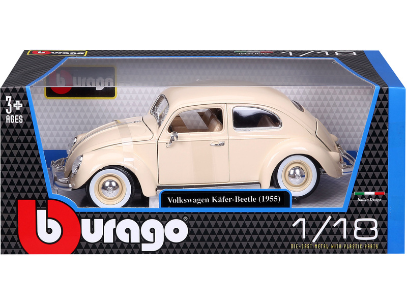 Bburago Volkswagen Kafer Beetle 1955 1:18 béžová