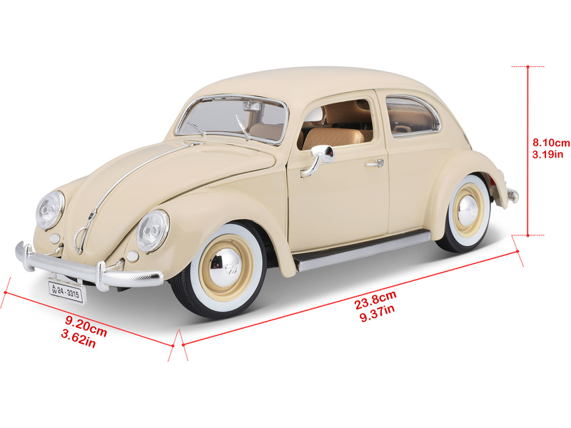 Bburago Volkswagen Kafer Beetle 1955 1:18 béžová