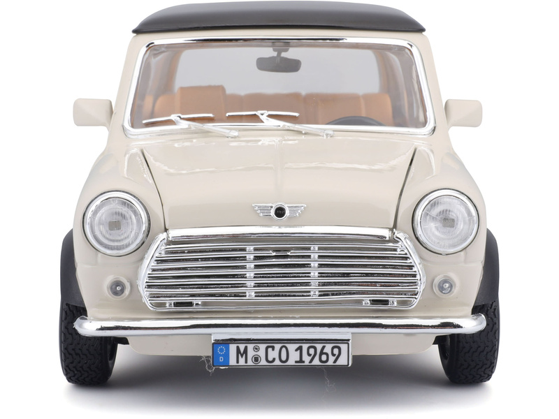 Bburago Mini Cooper 1969 1:18 béžová
