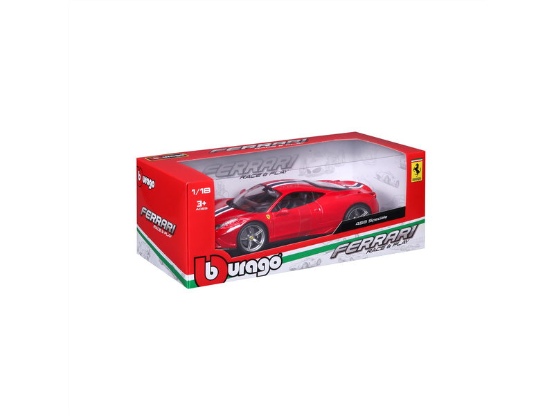 Bburago Ferrari 458 Speciale 1:18 červená