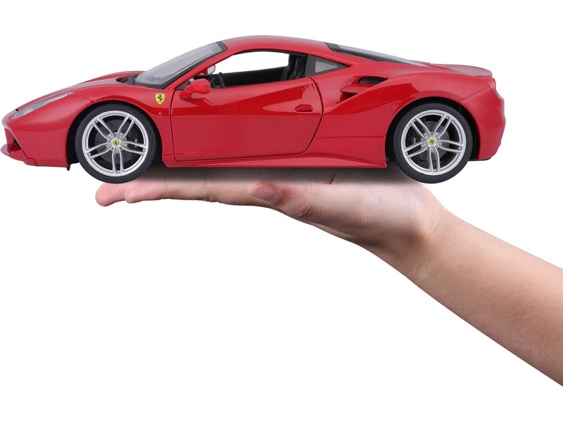 Bburago Ferrari 488 GTB 1:18 červená
